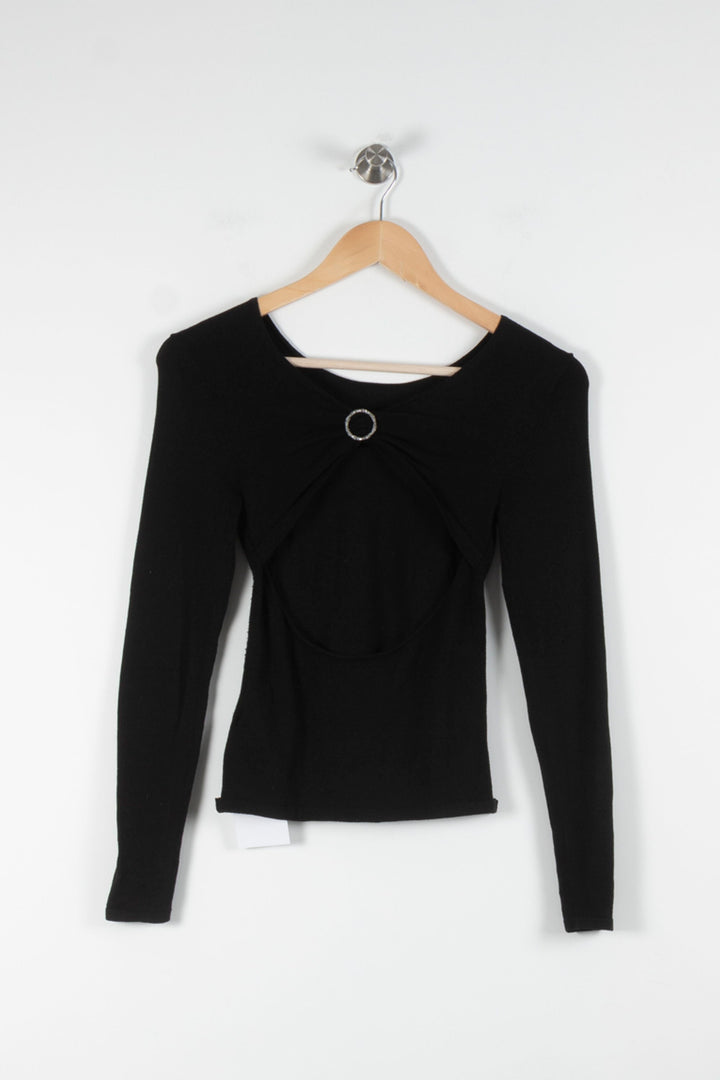 Pull Noir - Taille XS/34 de la marque ba&sh | PARAD84321 - Vendu par Paradigme - Image 4