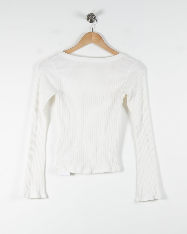Pull Blanc - Taille S/36 de la marque ba&sh | PARAD84322 - Vendu par Paradigme - Image 4