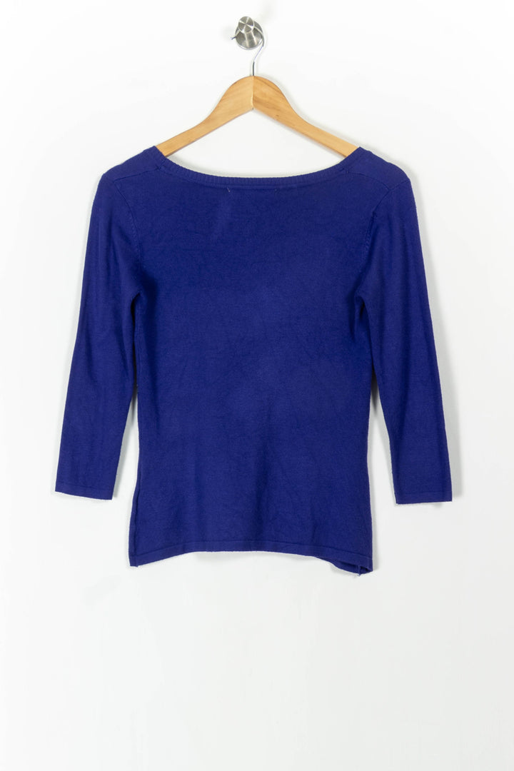 Gilet Violet et Blanc - Taille XS/34 de la marque Galeries Lafayette | PARAD84323 - Vendu par Paradigme - Image 4