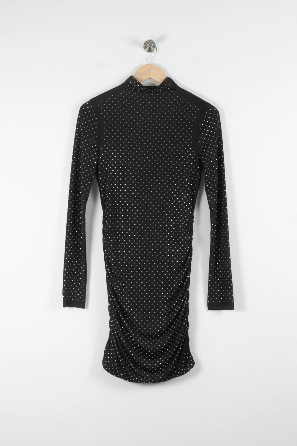 Robe Midi Noire à Pois Blancs - Taille S/36 de la marque Maje | PARAD84332 - Vendu par Paradigme - Image 2