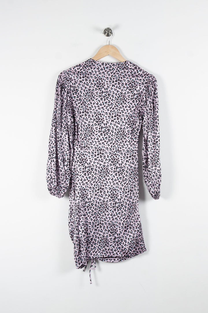 Robe Porte-feuille Rose et Noire - Taille S/36 de la marque Maje | PARAD84333 - Vendu par Paradigme - Image 4