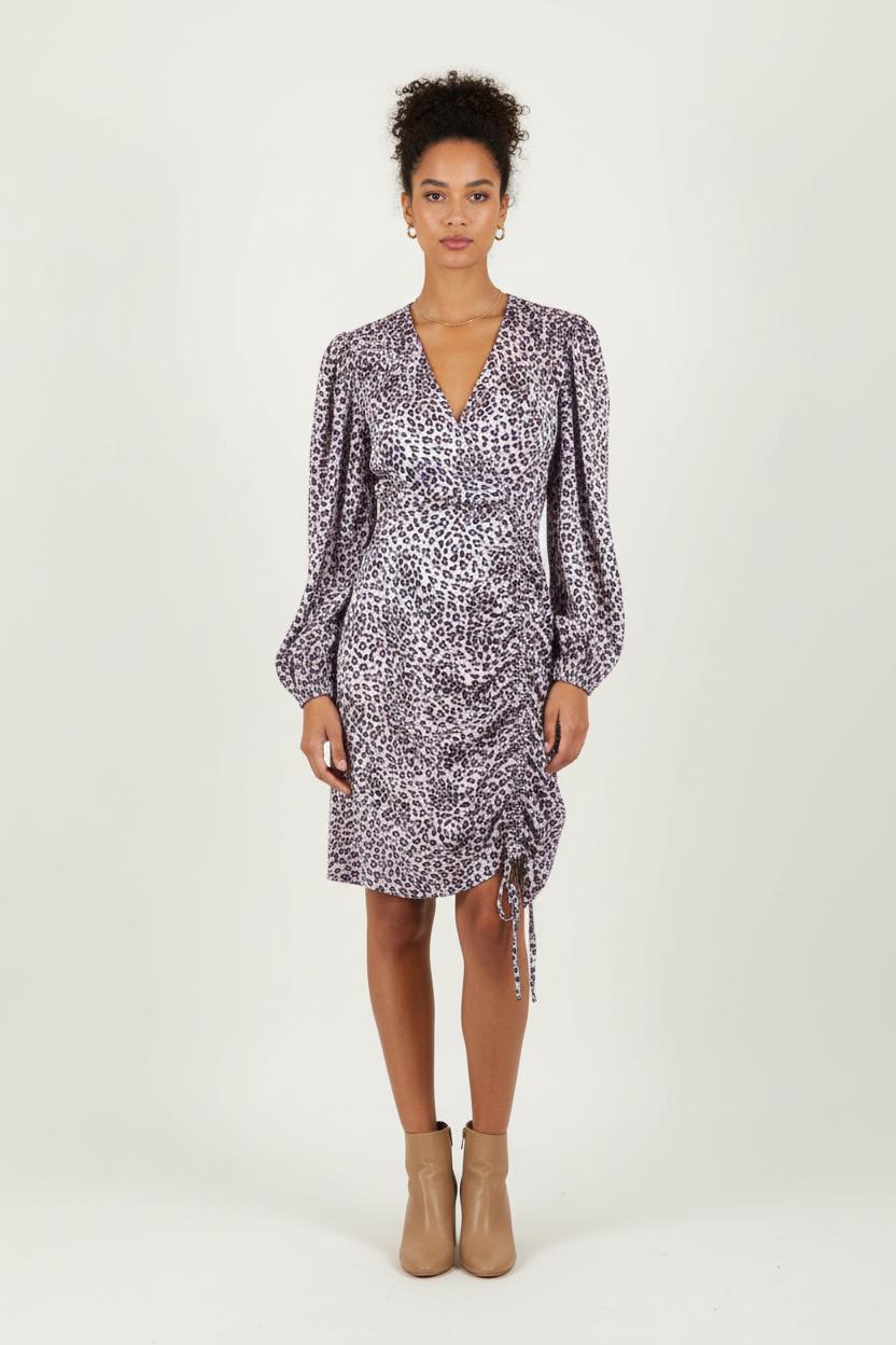 Robe Porte-feuille Rose et Noire - Taille S/36 de la marque Maje | PARAD84333 - Vendu par Paradigme - Image 1