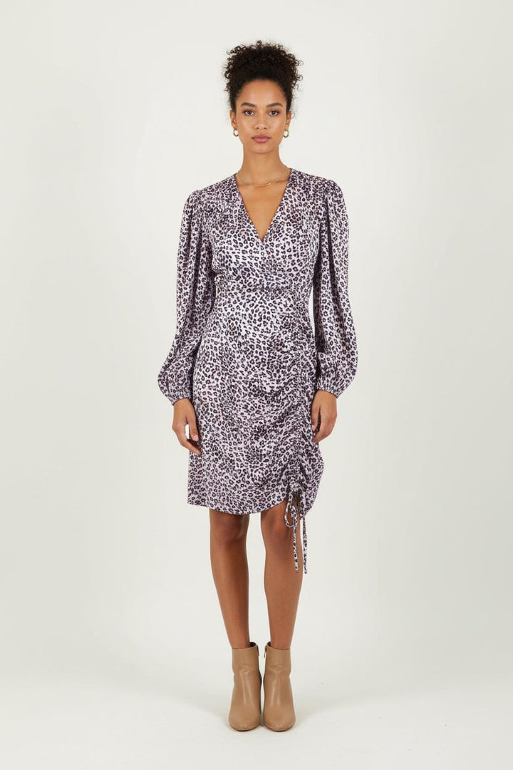 Robe Porte-feuille Rose et Noire - Taille S/36 de la marque Maje | PARAD84333 - Vendu par Paradigme - Image 1