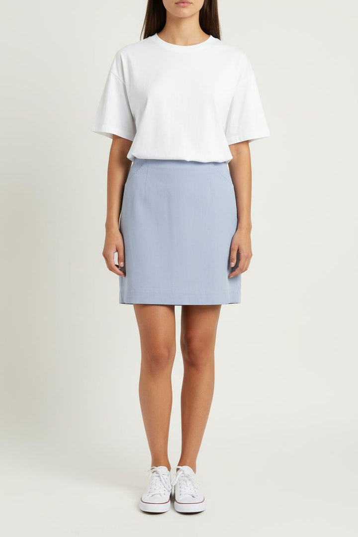 Jupe Droite Bleue - Taille L/40 de la marque Grace & Mila | PARAD84339 - Vendu par Paradigme - Image 1