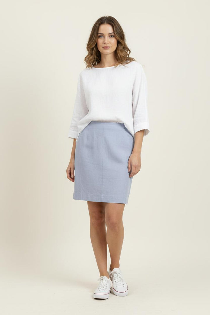 Jupe Courte Bleue - Taille L/40 de la marque Grace & Mila | PARAD84340 - Vendu par Paradigme - Image 1
