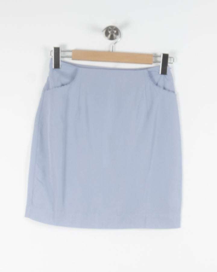 Jupe Droite Bleue - Taille S/36 de la marque Grace & Mila | PARAD84346 - Vendu par Paradigme - Image 2