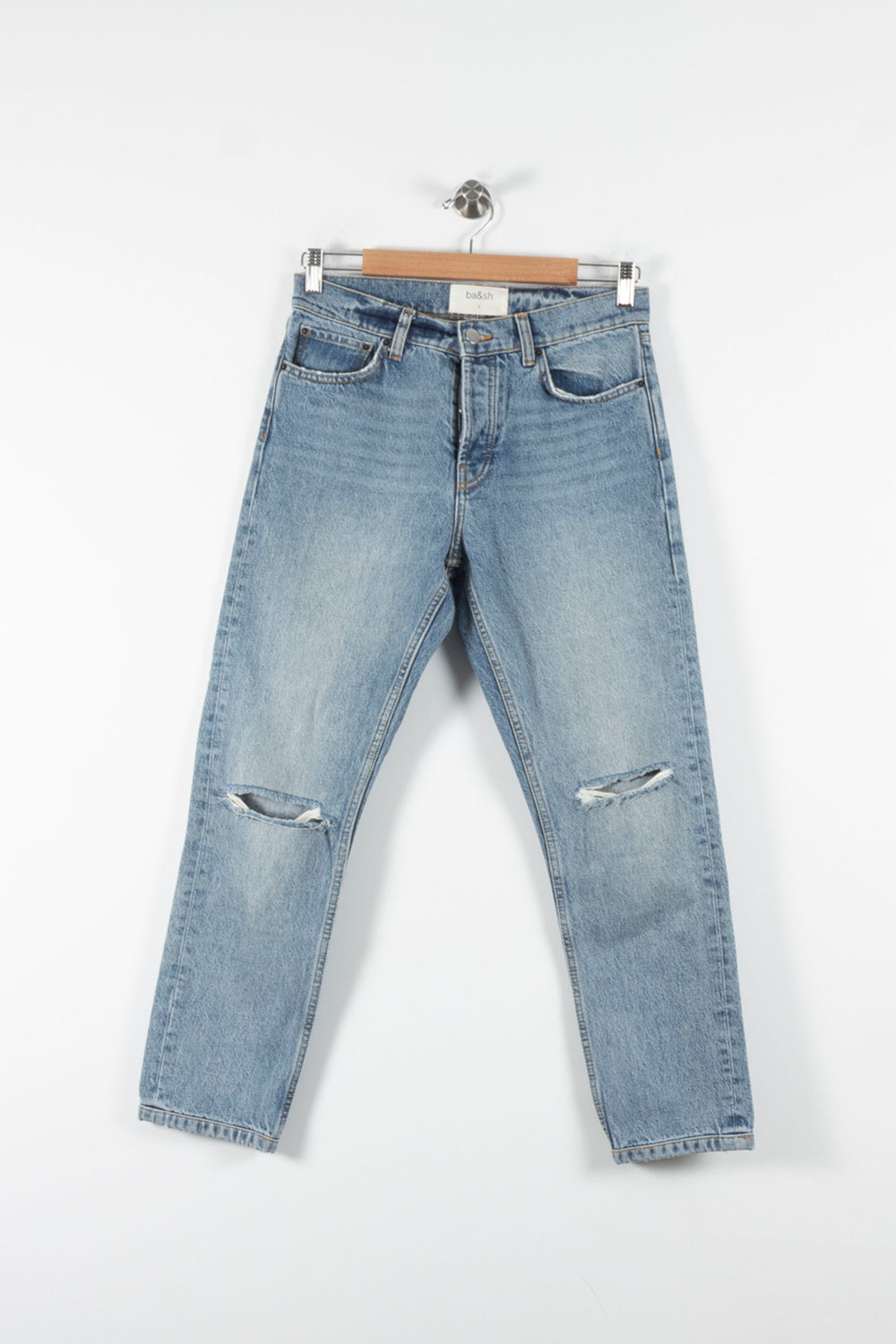 Jean Délavé Bleu - Taille S/36 de la marque ba&sh | PARAD84358 - Vendu par Paradigme - Image 2