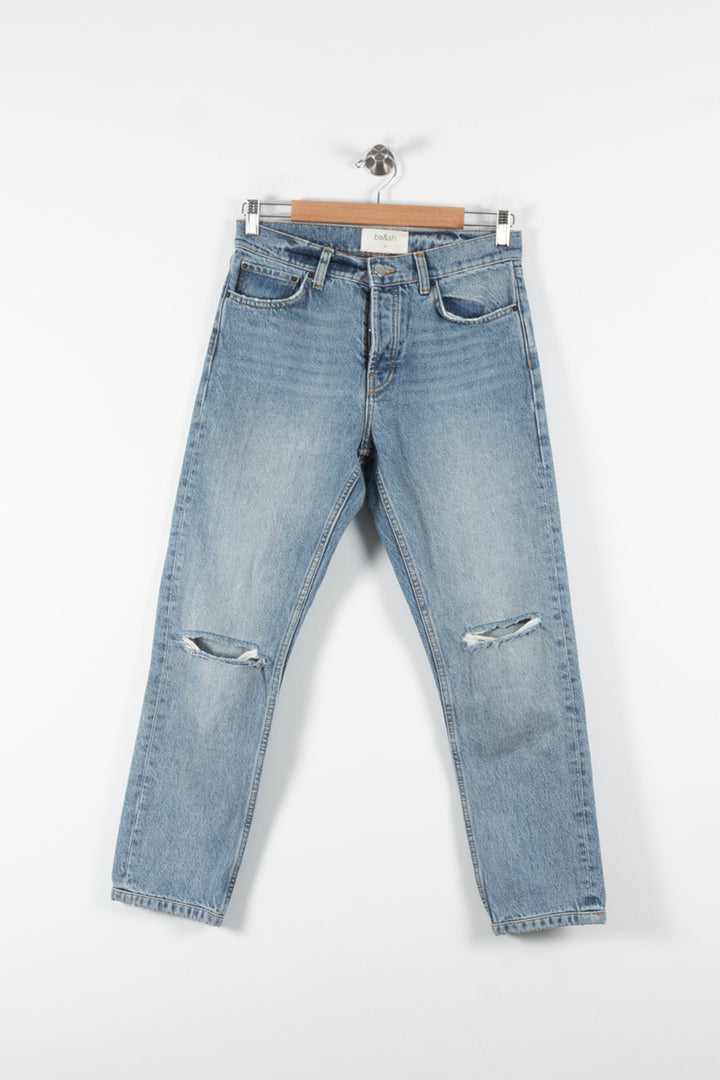Jean Délavé Bleu - Taille S/36 de la marque ba&sh | PARAD84358 - Vendu par Paradigme - Image 2