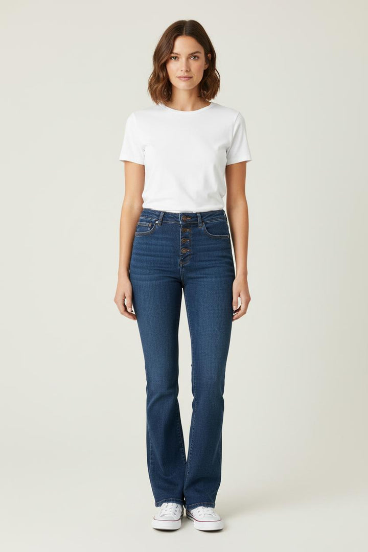 Jean Bleu - Taille XS/34 de la marque La Fée Maraboutée | PARAD84364 - Vendu par Paradigme - Image 1