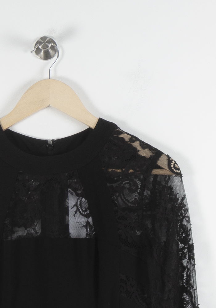 Robe Midi Noire - Taille XS/34 de la marque The Kooples | PARAD84365 - Vendu par Paradigme - Image 3