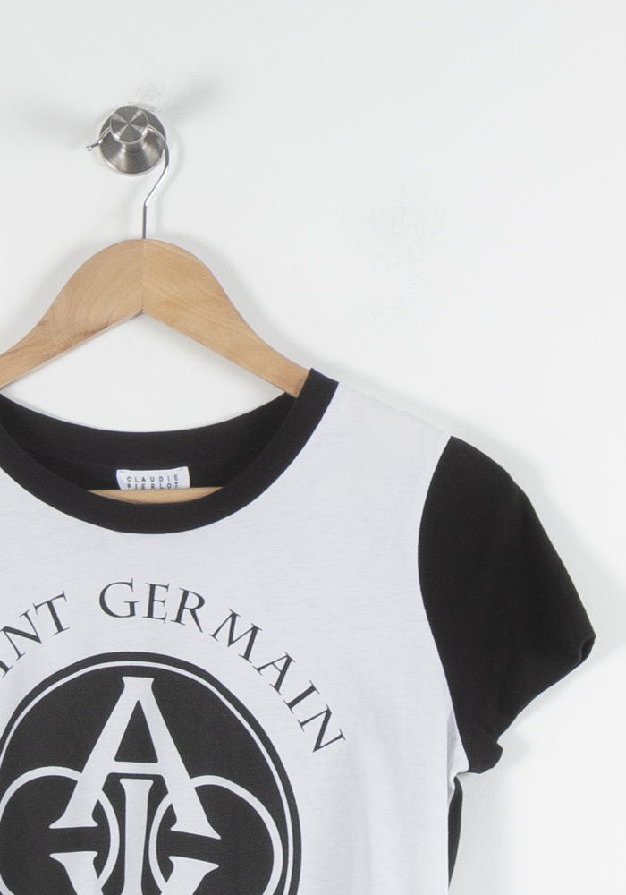 Tee-shirt Noir et Blanc - Taille S/36 de la marque Claudie Pierlot | PARAD84367 - Vendu par Paradigme - Image 3