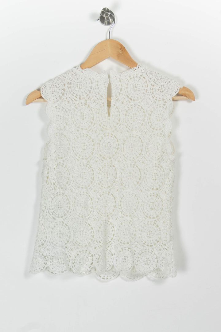 Top Sans Manches Blanc - Taille S/36 de la marque Claudie Pierlot | PARAD84368 - Vendu par Paradigme - Image 4
