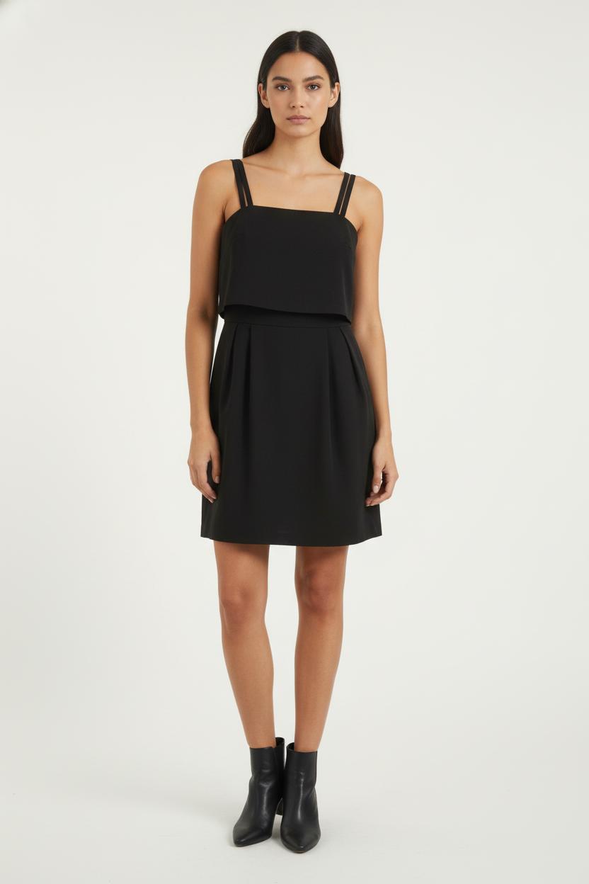 Robe Droite Noire - Taille S/36 de la marque Maje | PARAD84371 - Vendu par Paradigme - Image 1