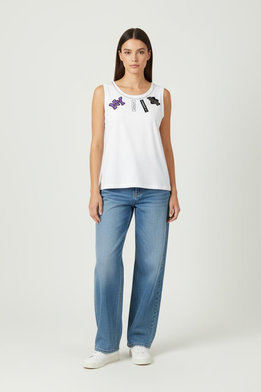 Débardeur Blanc - Taille S/36 de la marque Claudie Pierlot | PARAD84373 - Vendu par Paradigme - Image 1