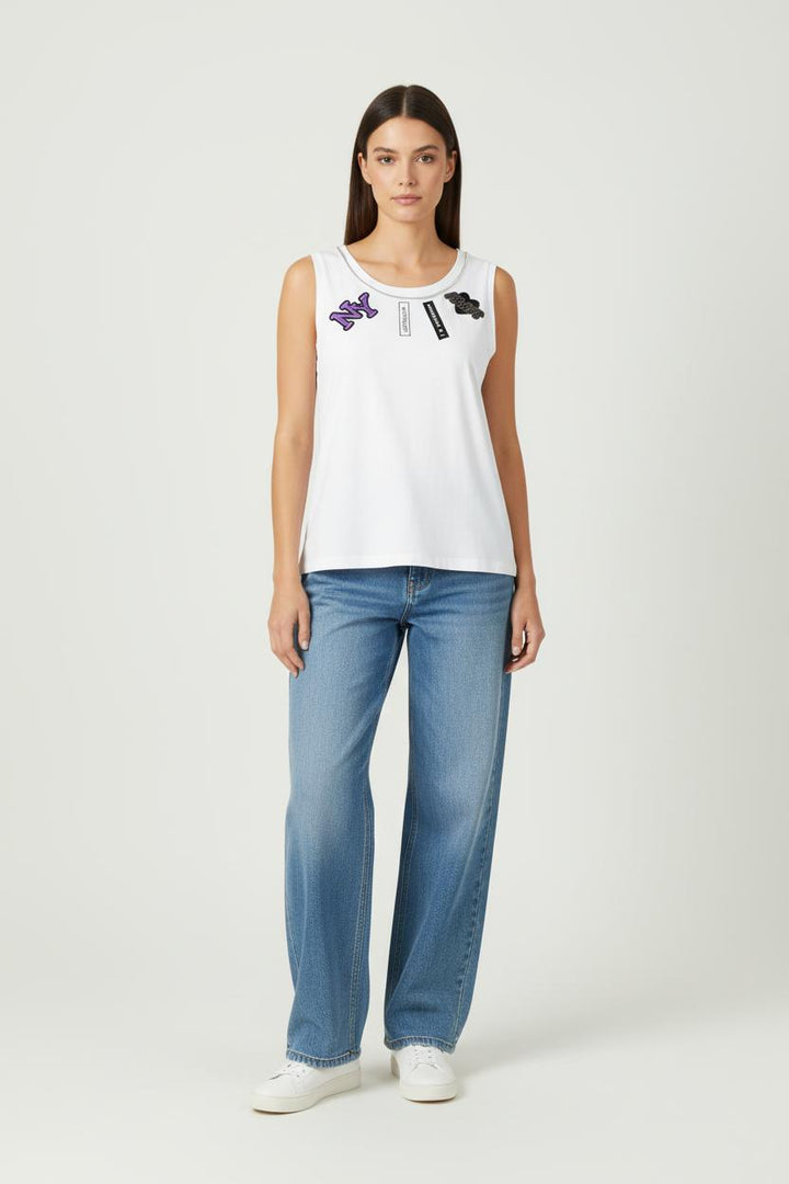 Débardeur Blanc - Taille S/36 de la marque Claudie Pierlot | PARAD84373 - Vendu par Paradigme - Image 1