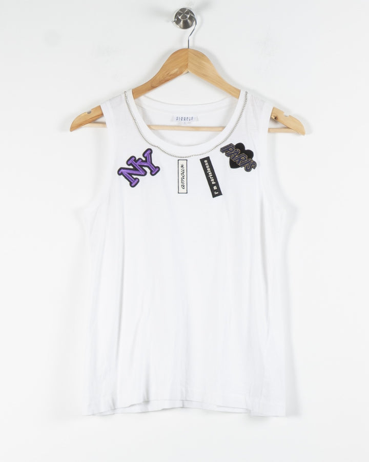 Débardeur Blanc - Taille S/36 de la marque Claudie Pierlot | PARAD84373 - Vendu par Paradigme - Image 2