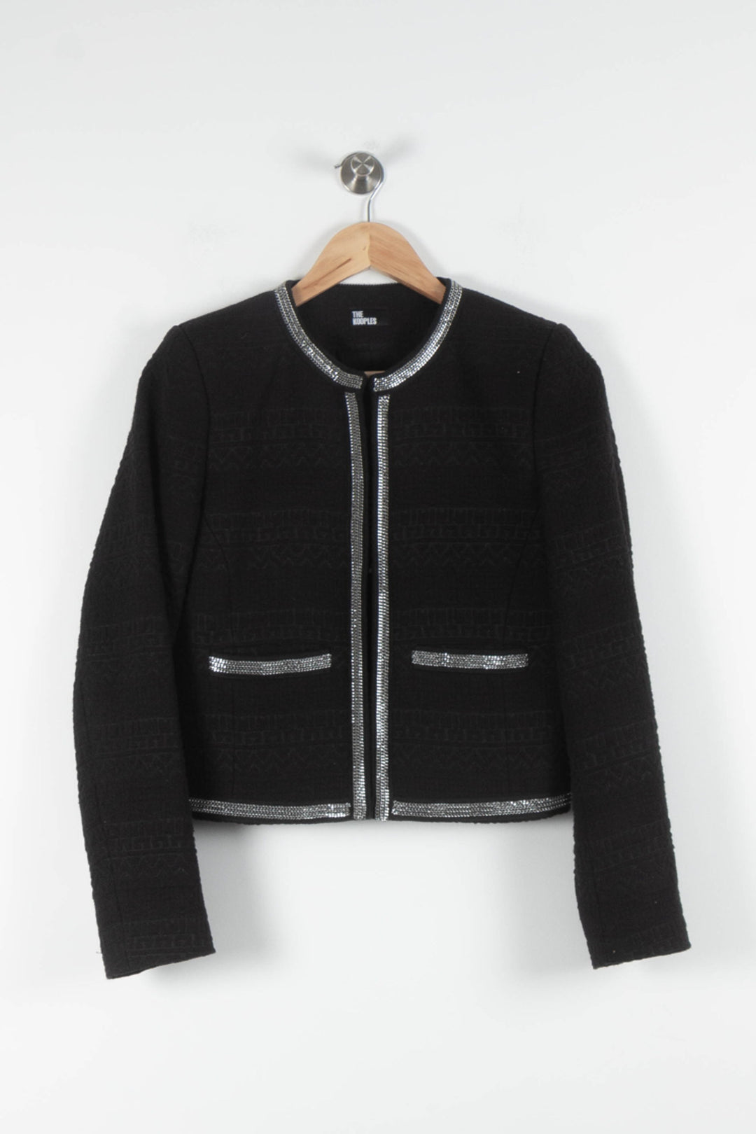 Veste Noire - Taille S/36 de la marque The Kooples | PARAD84380 - Vendu par Paradigme - Image 2