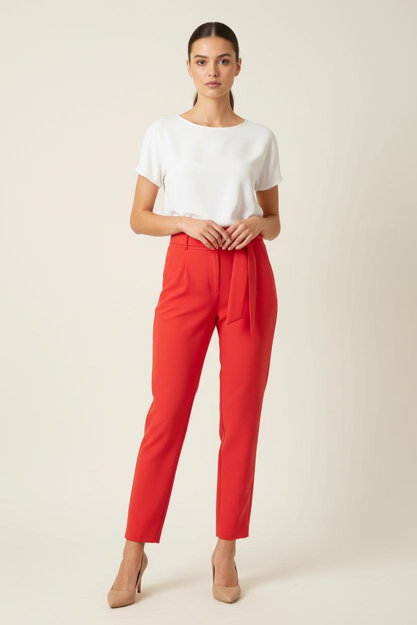 Pantalon Rouge - Taille S/36 de la marque IKKS | PARAD84385 - Vendu par Paradigme - Image 1