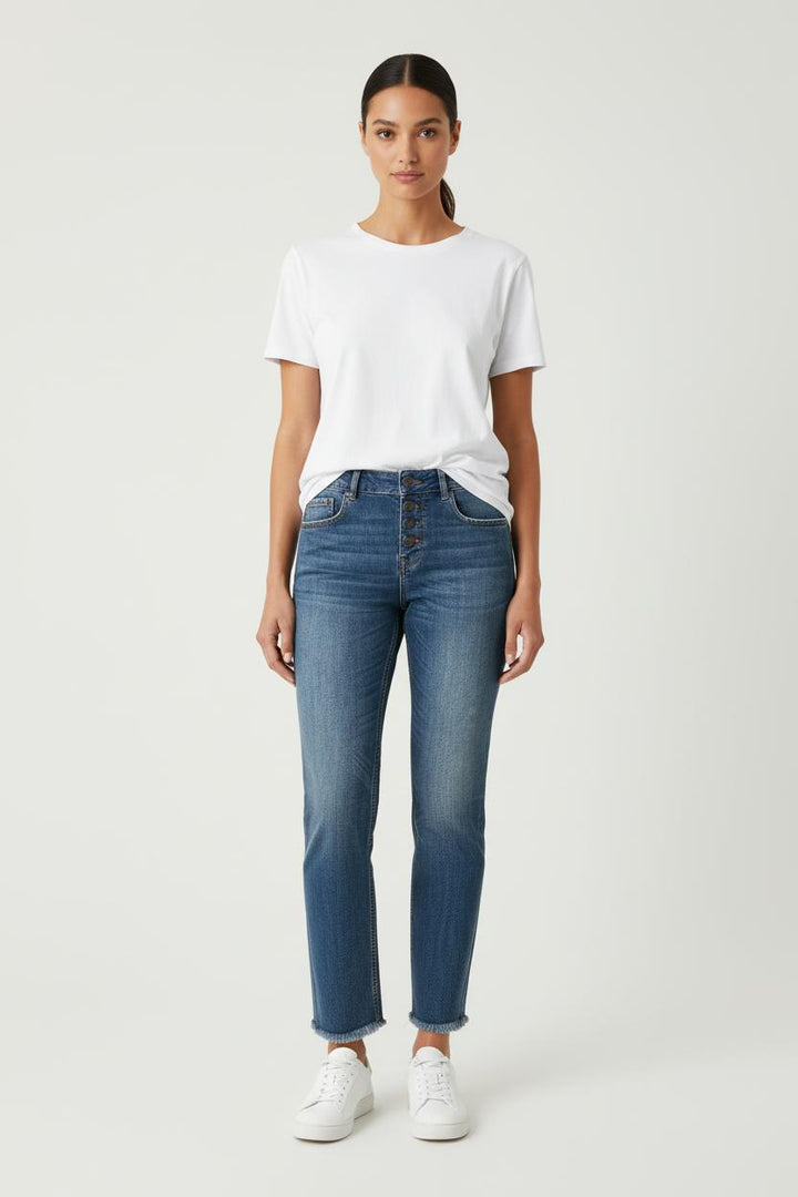 Jean Droit Bleu - Taille S/36 de la marque Bérénice | PARAD84391 - Vendu par Paradigme - Image 1