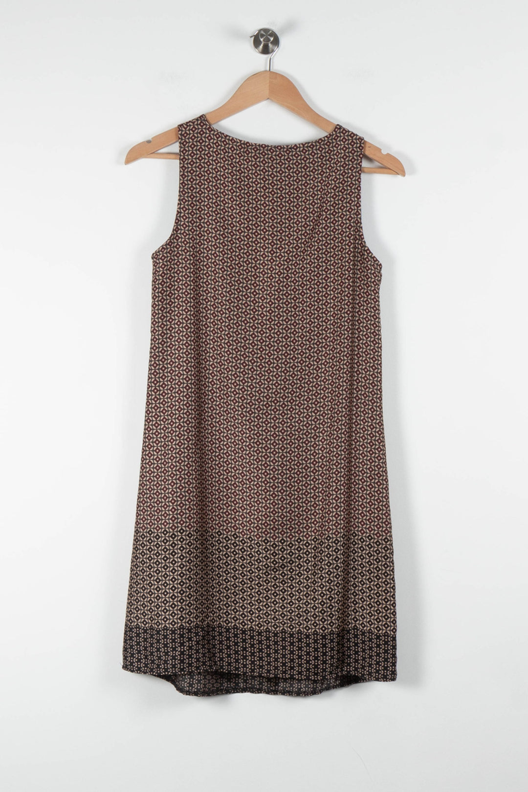 Robe Sans Manches Bordeaux et Noir - Taille S/36 de la marque La Fée Maraboutée | PARAD84397 - Vendu par Paradigme - Image 4