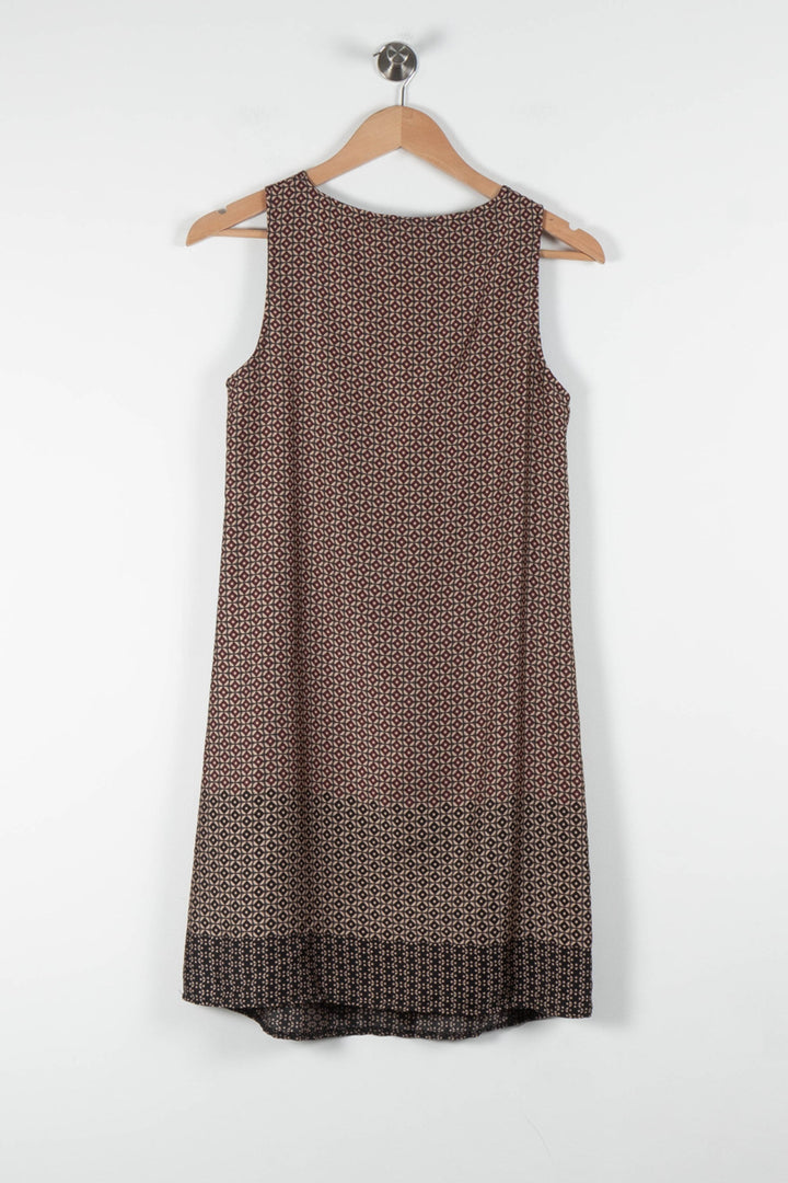 Robe Sans Manches Bordeaux et Noir - Taille S/36 de la marque La Fée Maraboutée | PARAD84397 - Vendu par Paradigme - Image 4
