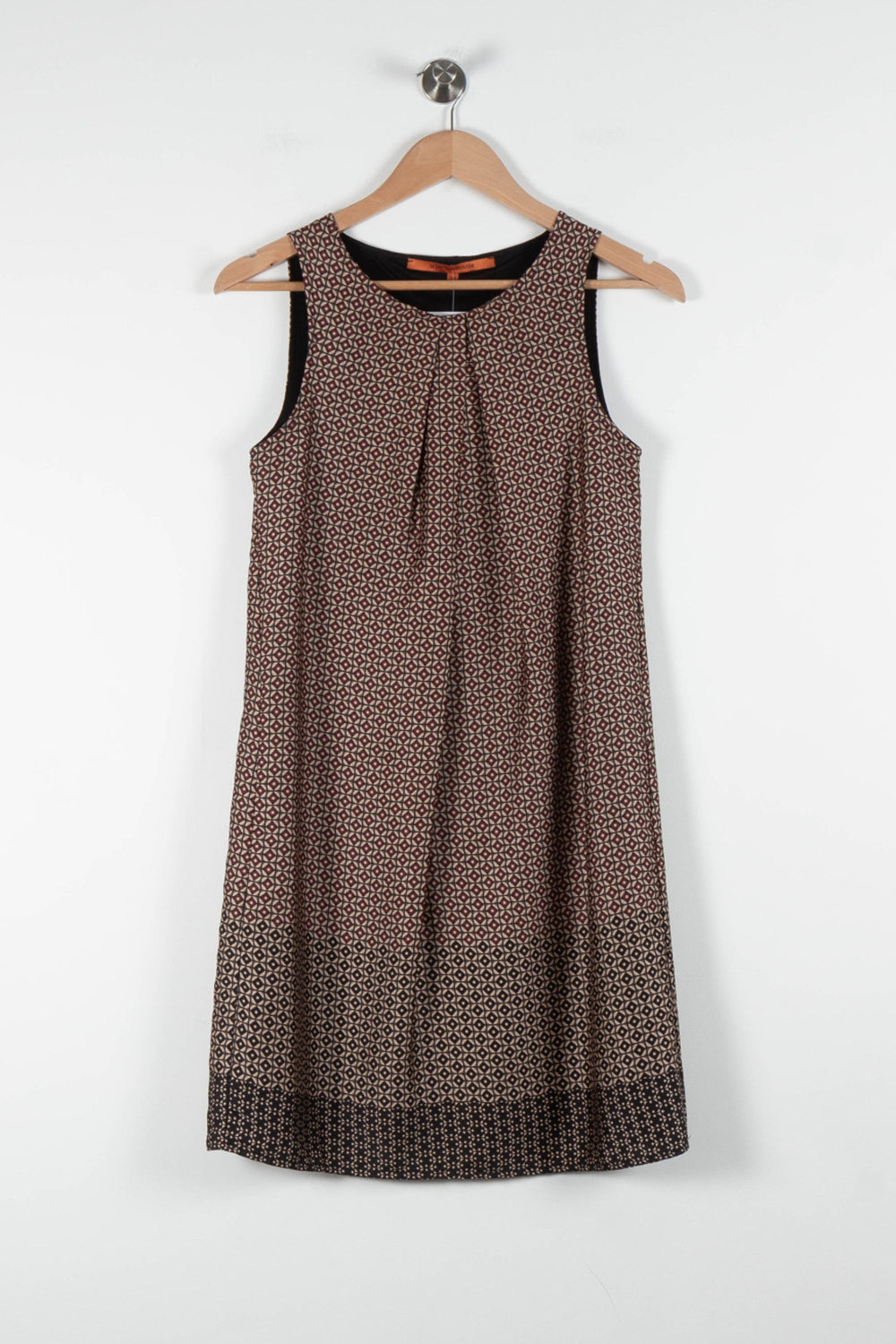 Robe Sans Manches Bordeaux et Noir - Taille S/36 de la marque La Fée Maraboutée | PARAD84397 - Vendu par Paradigme - Image 2