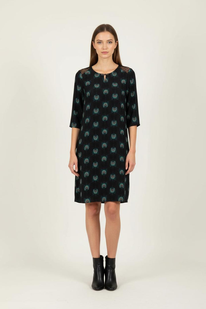 Robe Courte Noire et Verte - Taille S/36 de la marque One Step | PARAD84398 - Vendu par Paradigme - Image 1