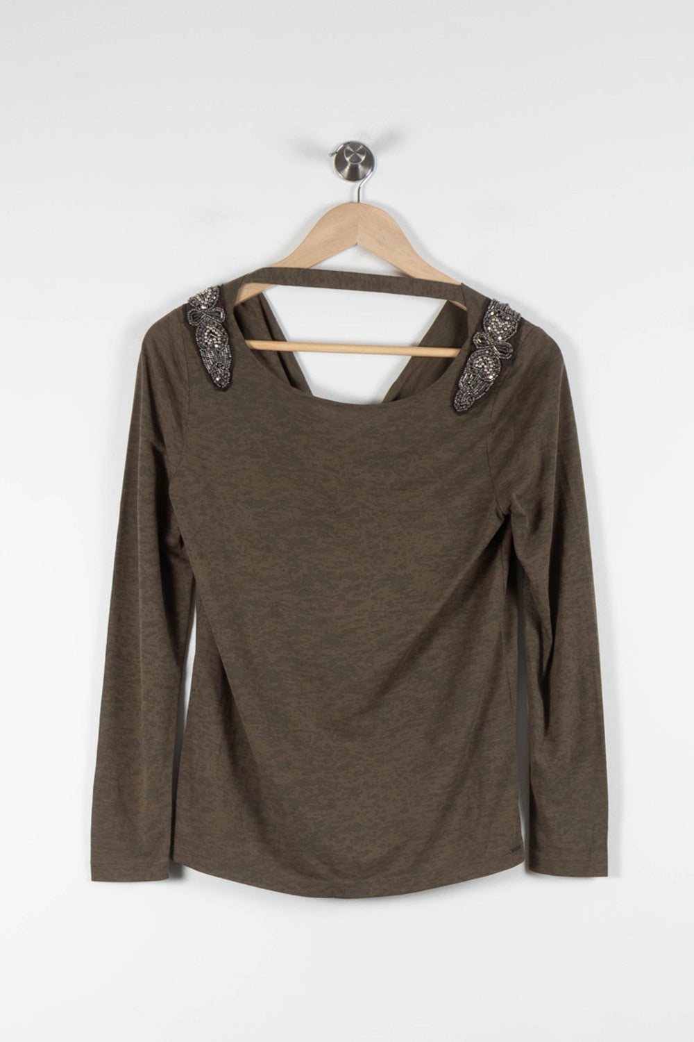 Tee-shirt Manches Longues Vert - Taille XS/34 de la marque IKKS | PARAD84406 - Vendu par Paradigme - Image 2