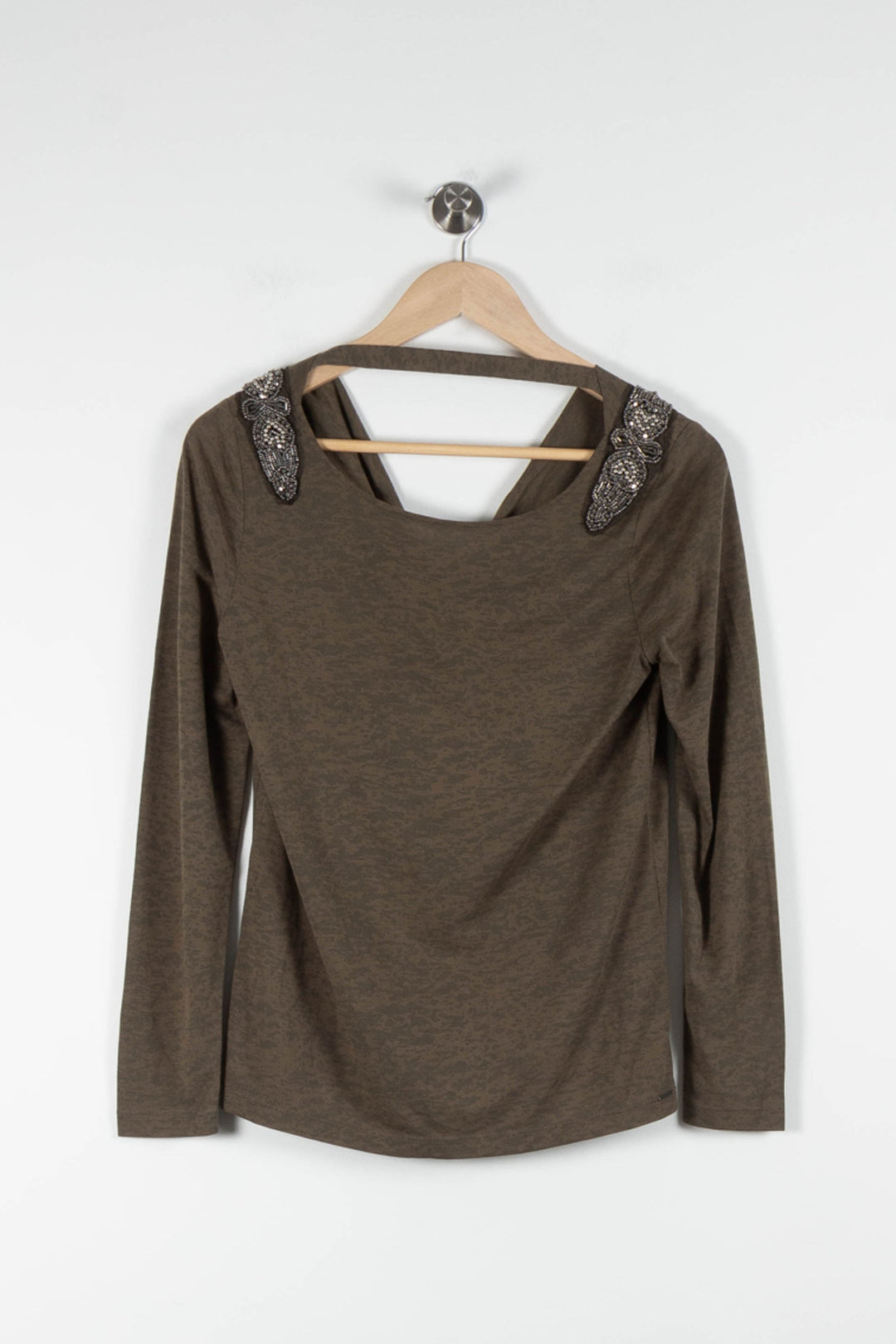 Tee-shirt Manches Longues Vert - Taille XS/34 de la marque IKKS | PARAD84406 - Vendu par Paradigme - Image 2