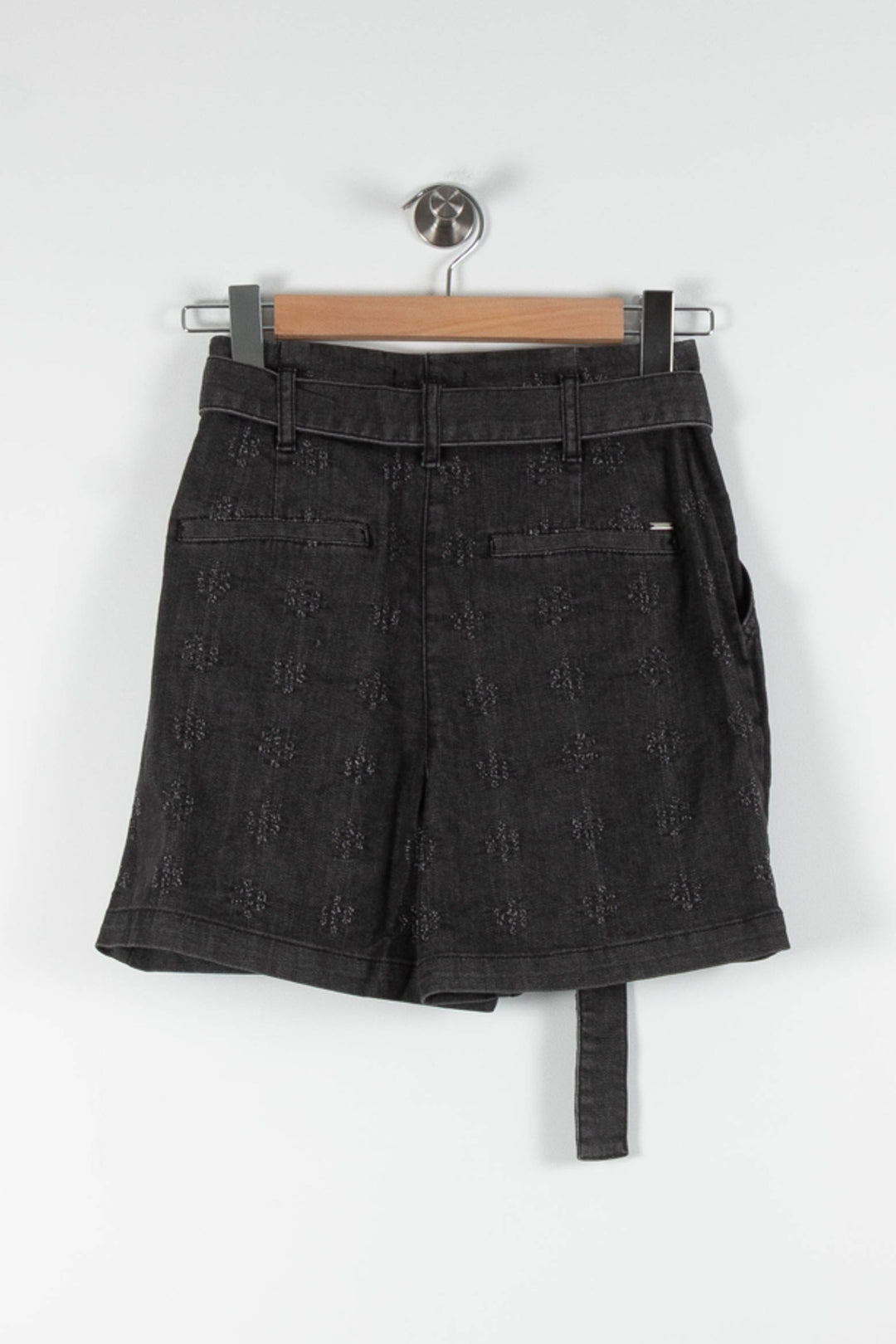 Short Ceinturé Gris - Taille S/36 de la marque IKKS | PARAD84407 - Vendu par Paradigme - Image 4