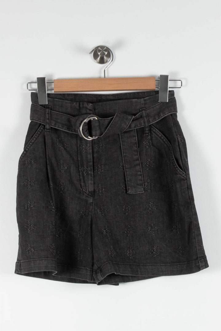 Short Ceinturé Gris - Taille S/36 de la marque IKKS | PARAD84407 - Vendu par Paradigme - Image 2