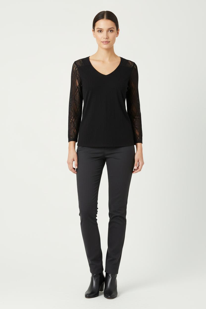 Tunique Noire - Taille S/36 de la marque IKKS | PARAD84409 - Vendu par Paradigme - Image 1