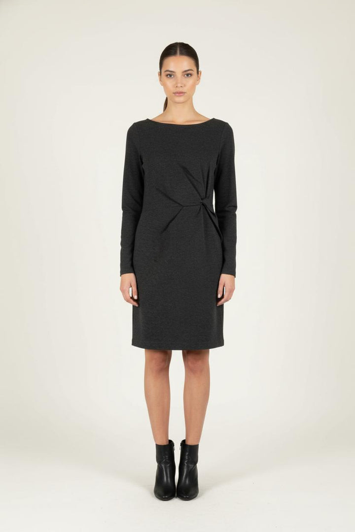 Robe Droite Grise - Taille XS/34 de la marque IKKS | PARAD84410 - Vendu par Paradigme - Image 1