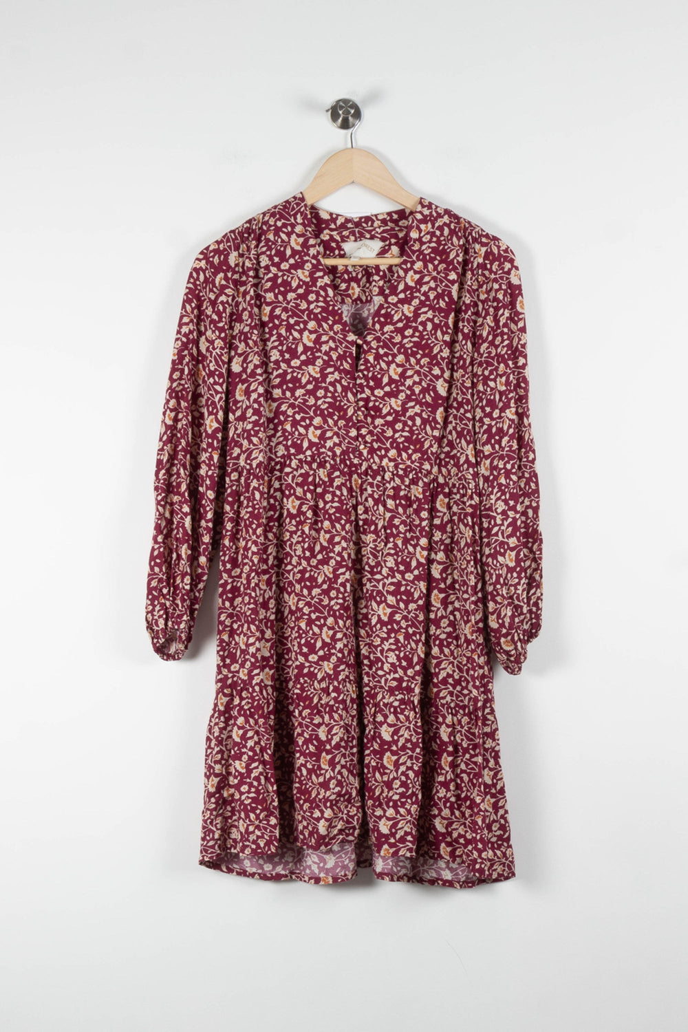 Robe Imprimée Bordeaux et Beige - Taille S/36 de la marque Stella Forest | PARAD84413 - Vendu par Paradigme - Image 2