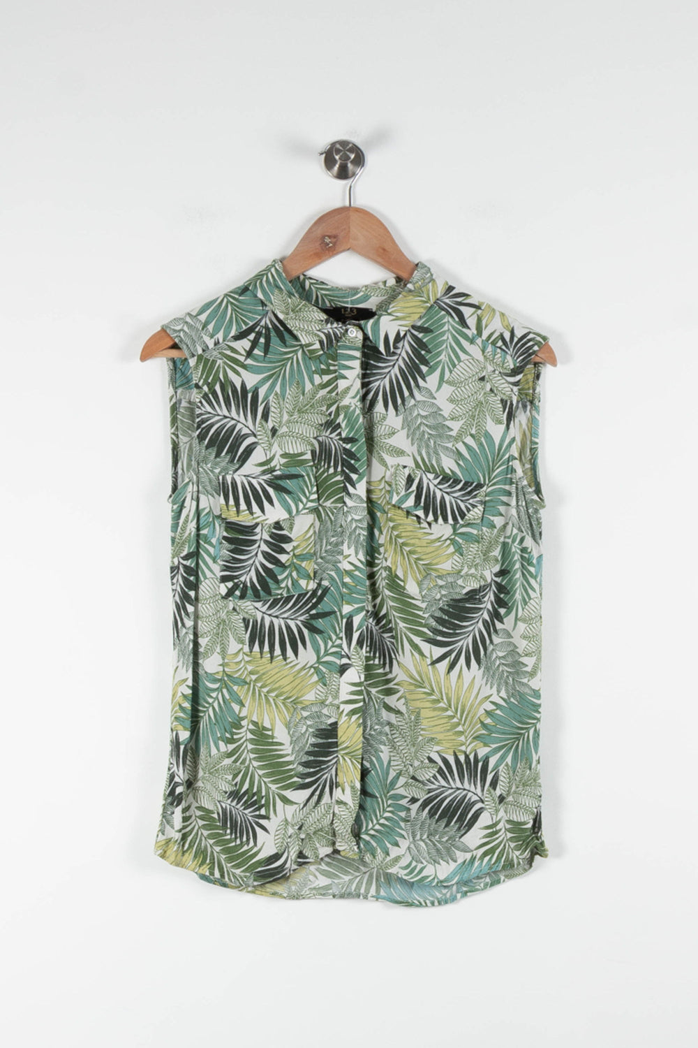Chemise Sans Manches Verte et Jaune - Taille L/40 de la marque Maison 123 | PARAD84415 - Vendu par Paradigme - Image 2
