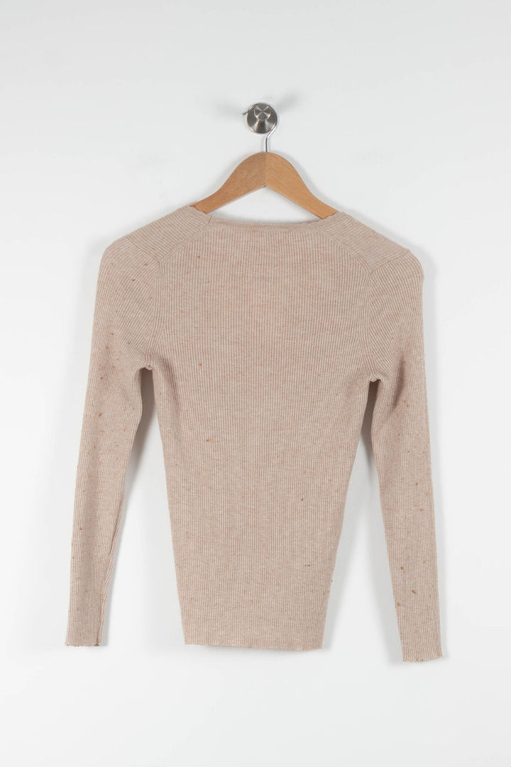 Pull Fin Beige - Taille S/36 de la marque Grace & Mila | PARAD84424 - Vendu par Paradigme - Image 4