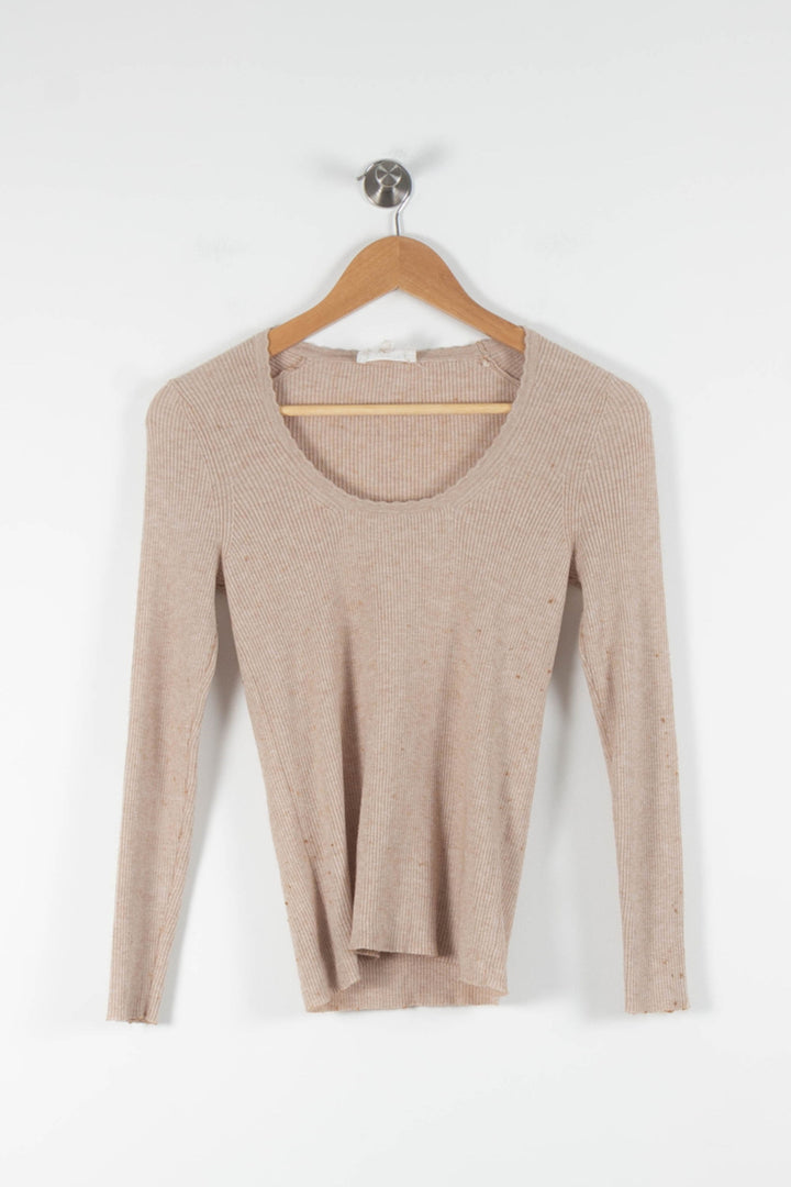 Pull Fin Beige - Taille S/36 de la marque Grace & Mila | PARAD84424 - Vendu par Paradigme - Image 2