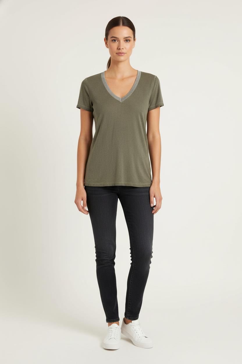 Tee-shirt Vert - Taille S/36 de la marque IKKS | PARAD84428 - Vendu par Paradigme - Image 1