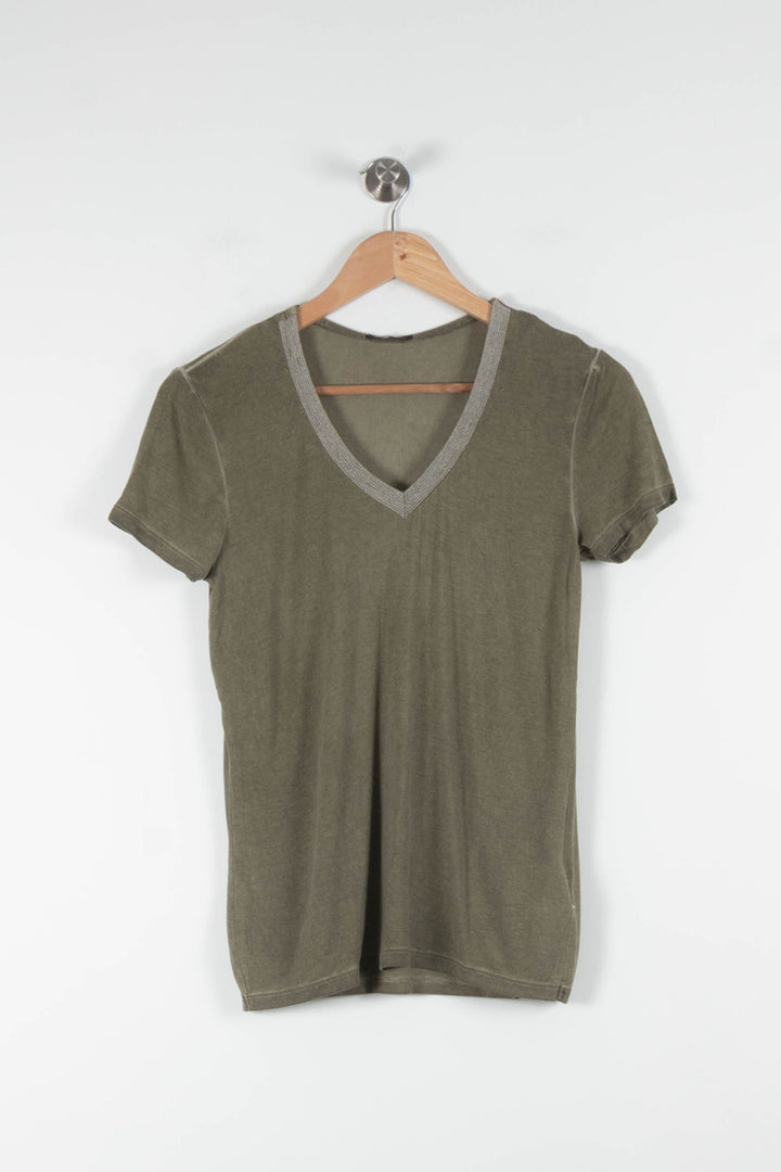 Tee-shirt Vert - Taille S/36 de la marque IKKS | PARAD84428 - Vendu par Paradigme - Image 2