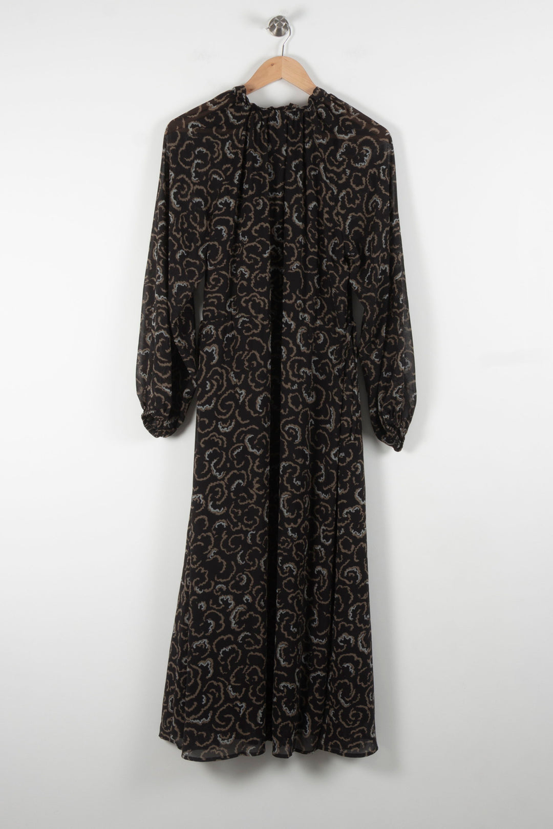 Robe Longue Noire et Beige - Taille S/36 de la marque La Redoute Collections | PARAD84429 - Vendu par Paradigme - Image 4