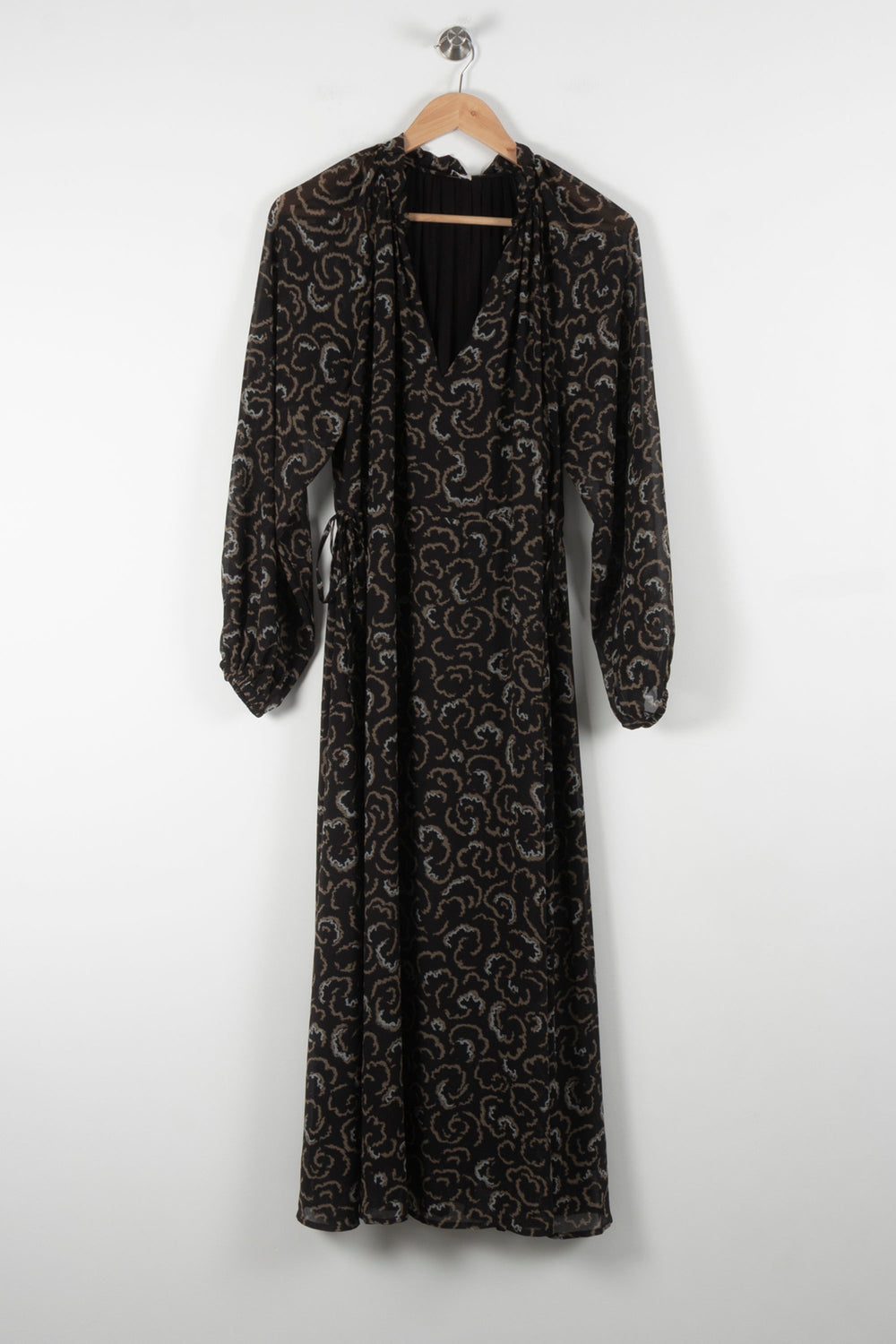 Robe Longue Noire et Beige - Taille S/36 de la marque La Redoute Collections | PARAD84429 - Vendu par Paradigme - Image 2
