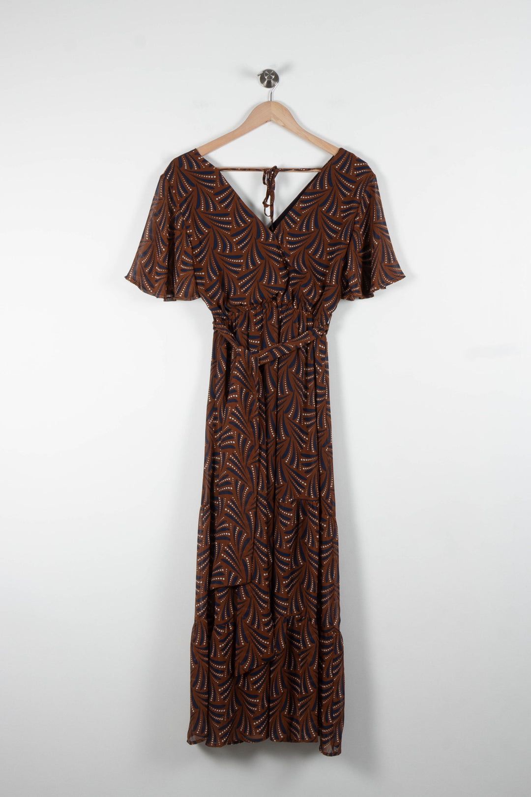 Robe Longue Marron et Bleu - Taille S/36 de la marque La Petite Etoile | PARAD84430 - Vendu par Paradigme - Image 4