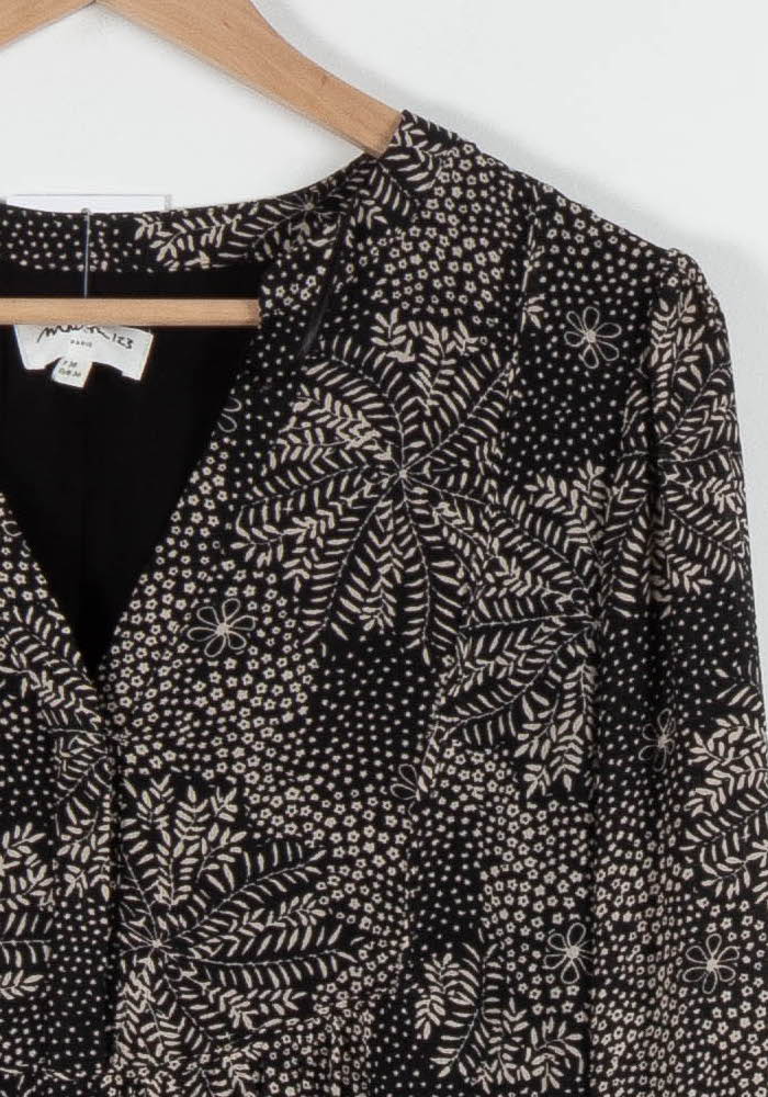 Robe Midi Noire et Blanche - Taille M/38 de la marque Maison 123 | PARAD84435 - Vendu par Paradigme - Image 3
