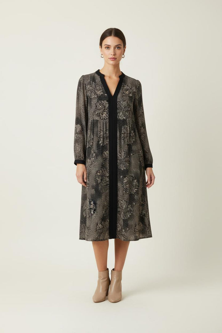 Robe Midi Noire et Blanche - Taille M/38 de la marque Maison 123 | PARAD84435 - Vendu par Paradigme - Image 1