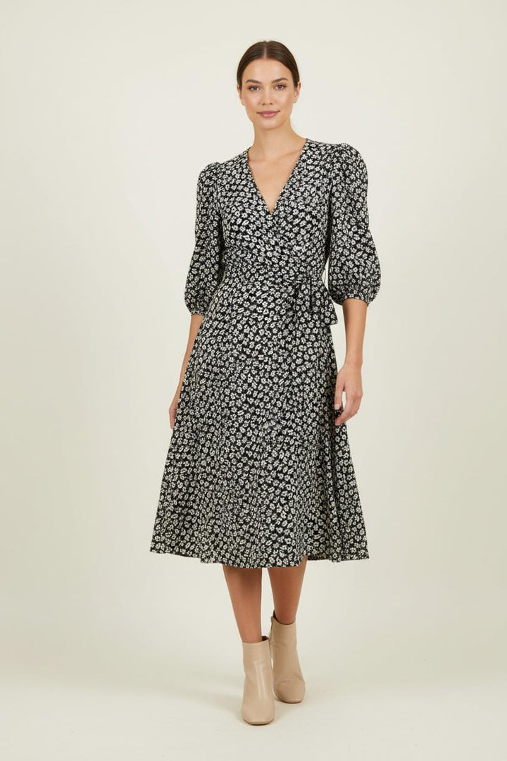 Robe Portefeuille Noire et Blanche - Taille S/36 de la marque Pablo | PARAD84438 - Vendu par Paradigme - Image 1