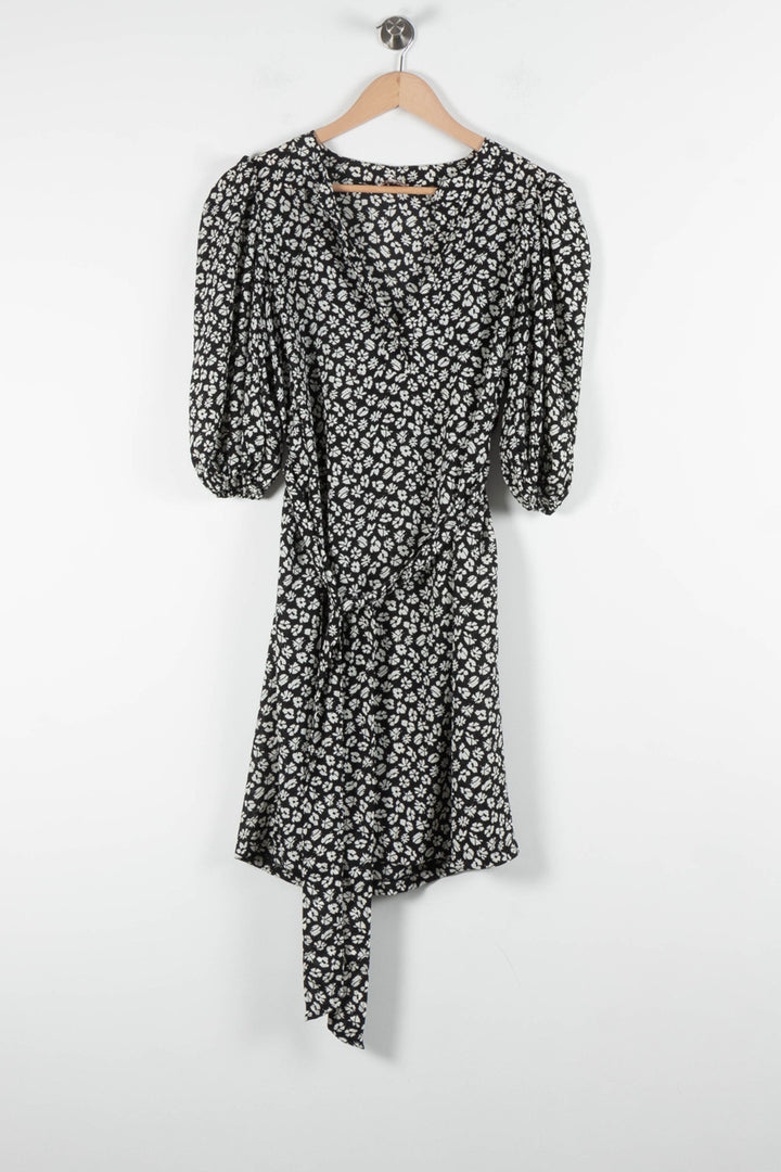Robe Portefeuille Noire et Blanche - Taille S/36 de la marque Pablo | PARAD84438 - Vendu par Paradigme - Image 2