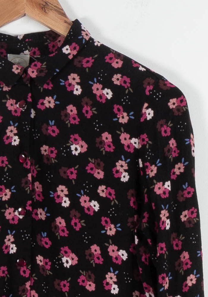 Robe Midi Noire et Rose - Taille XS/34 de la marque Des petits hauts | PARAD84442 - Vendu par Paradigme - Image 3