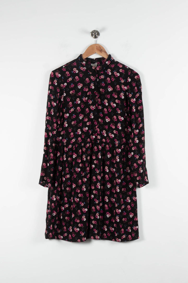 Robe Midi Noire et Rose - Taille XS/34 de la marque Des petits hauts | PARAD84442 - Vendu par Paradigme - Image 2