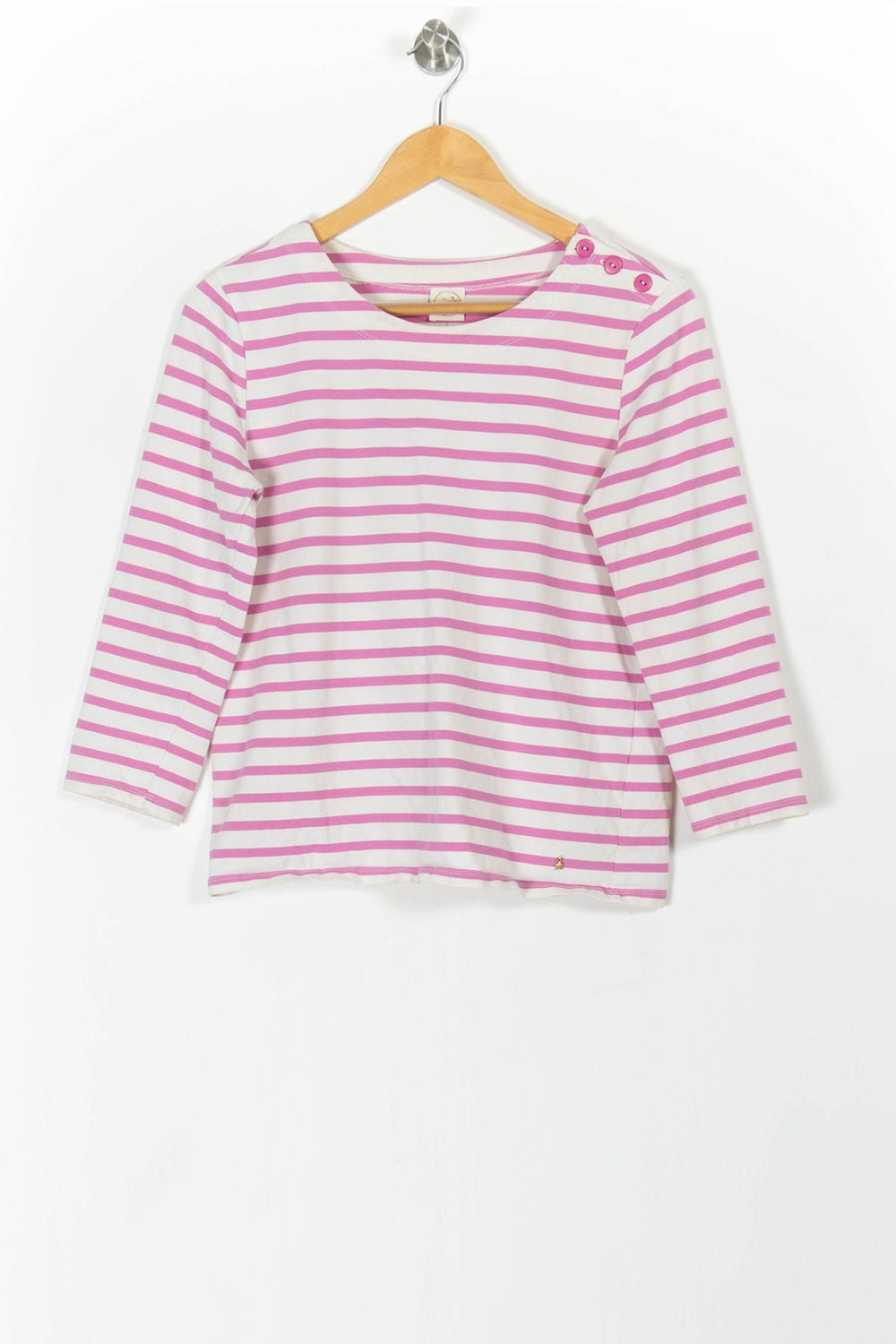 Marinière Rose et Blanche - Taille S/36 de la marque Des petits hauts | PARAD84445 - Vendu par Paradigme - Image 2