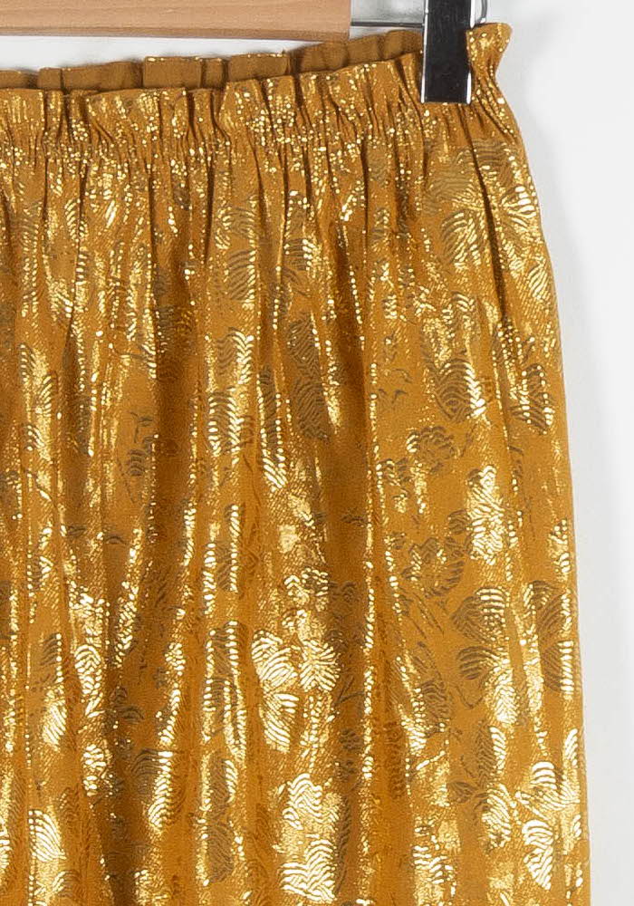 Jupe Plissée Dorée - Taille S/36 de la marque Des petits hauts | PARAD84448 - Vendu par Paradigme - Image 3